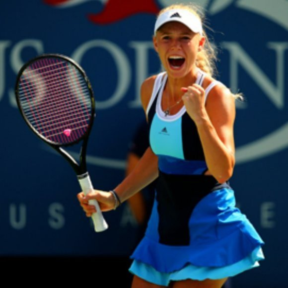 NWT Adidas Stella McCartney Tennis Dress skirt S Small 36 blue white - Picture 14 of 14